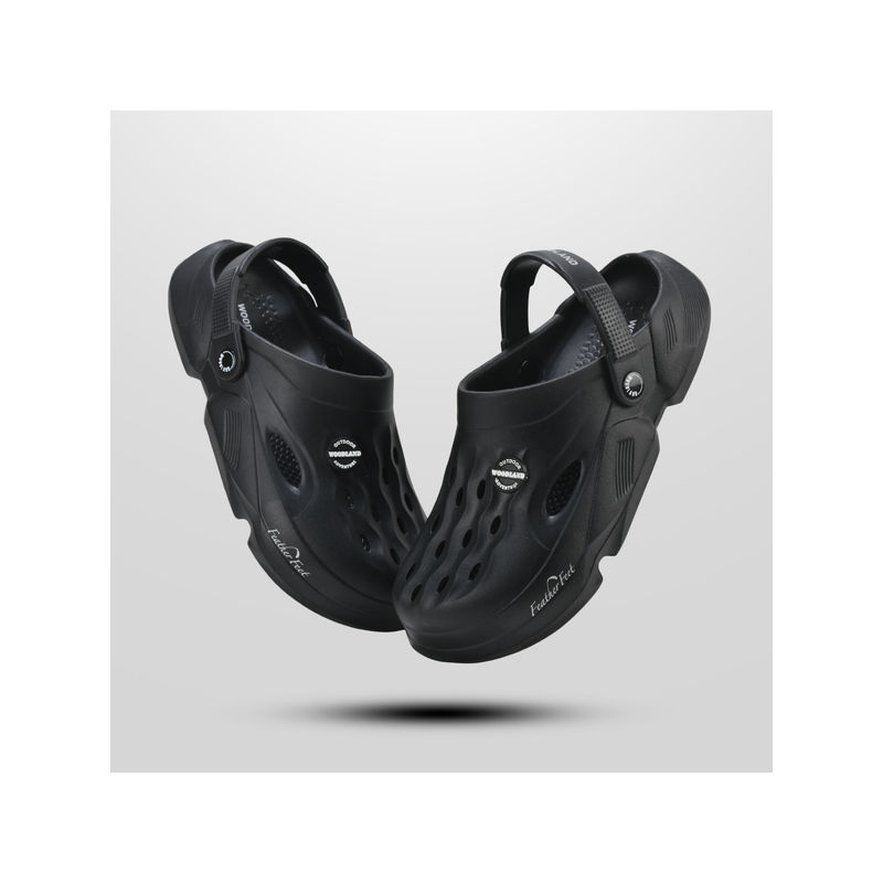 WOODLAND Men Casual Black Clogs (UK-6)