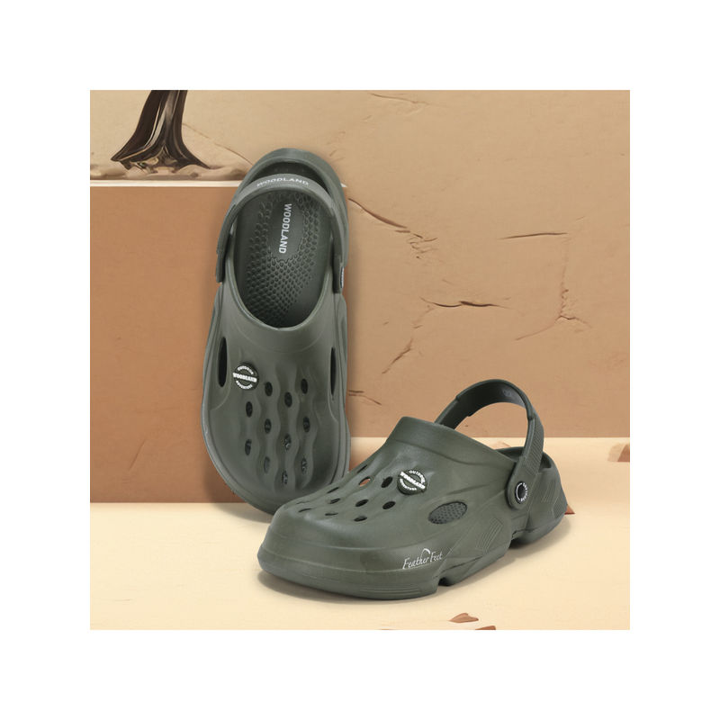 WOODLAND Men Casual Olive Clogs (UK-7)