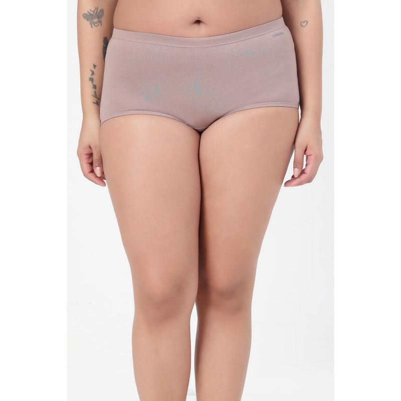 Zelena Blush Pink Mid Rise Maternity Boyshort Brief (S)