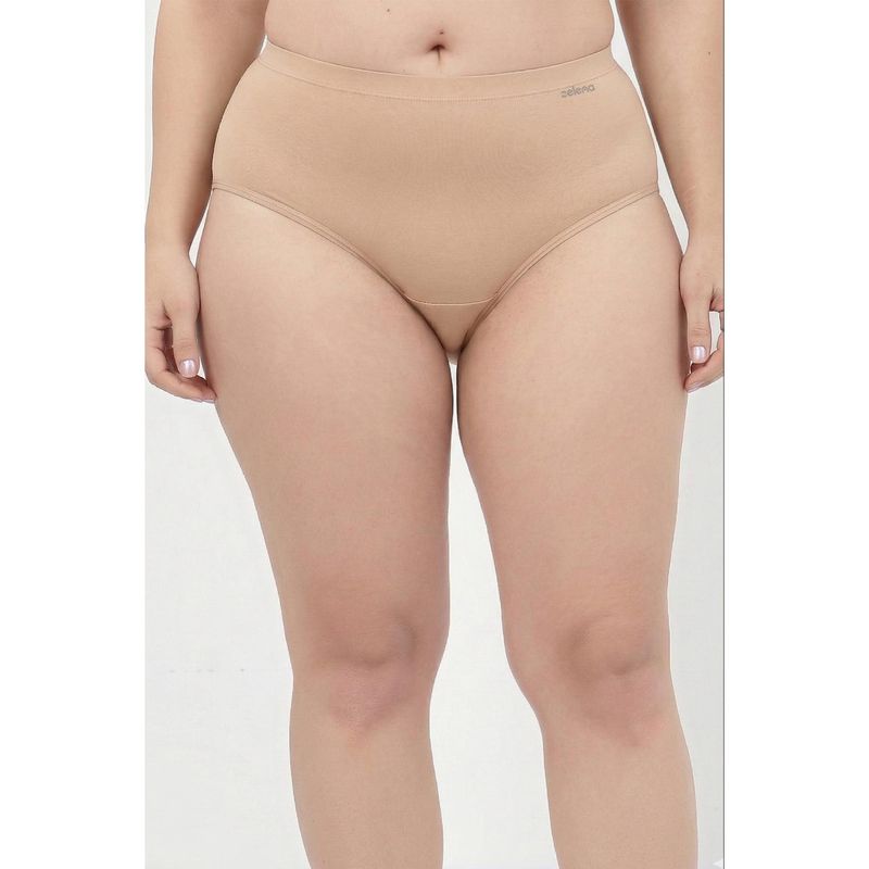 Zelena Beige High Rise Maternity Hipster Brief (S)