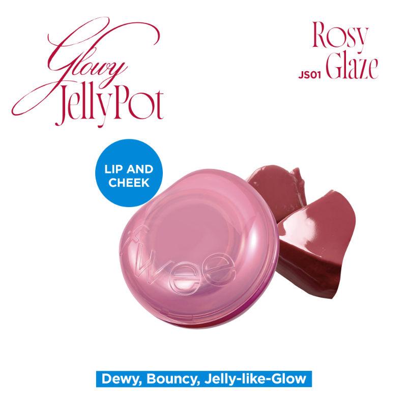 fwee Lip&Cheek Glowy Jelly Pot - JS01 Rosy Glaze