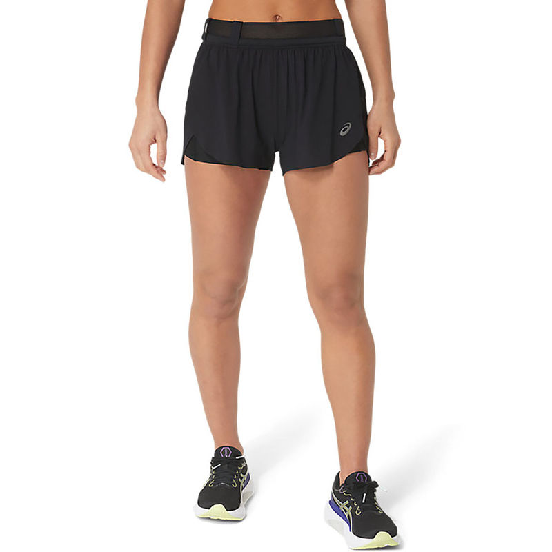 ASICS Metarun Split Women Black Shorts (M)