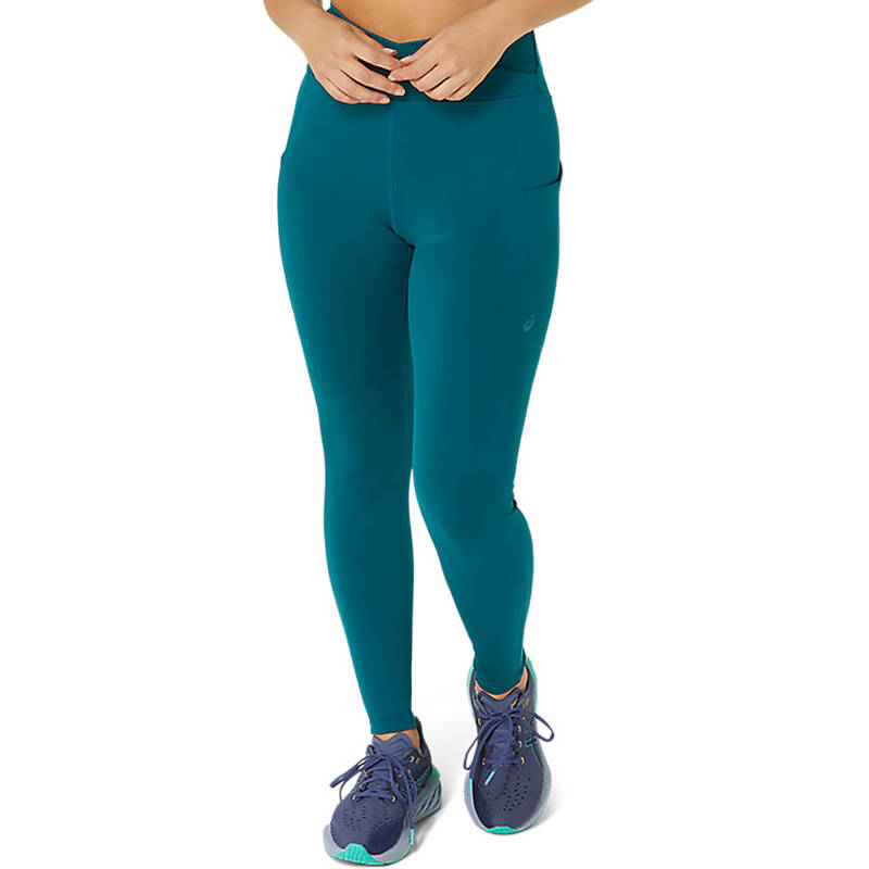 ASICS Flex Women Teal Tights (L)