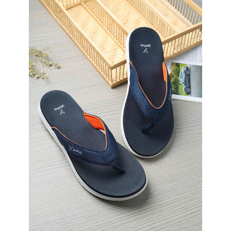 Yoho Navy Blue Fauna 002 Flipflops (Uk 4)