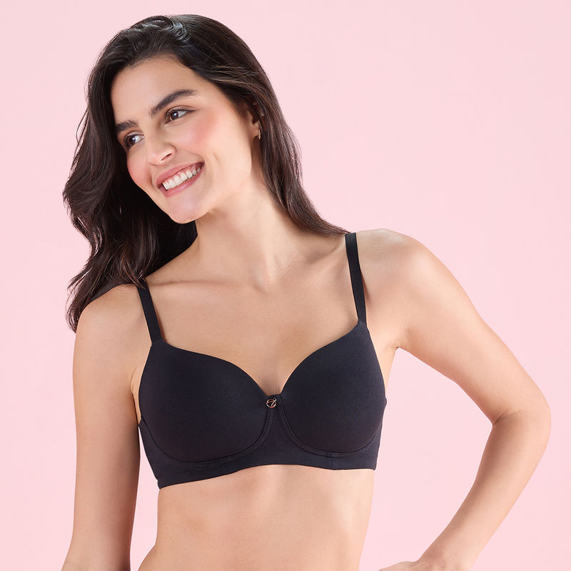 Nykd by Nykaa Cups of Joy Wire-free Shaping Bra - Black NYB094 (34C)