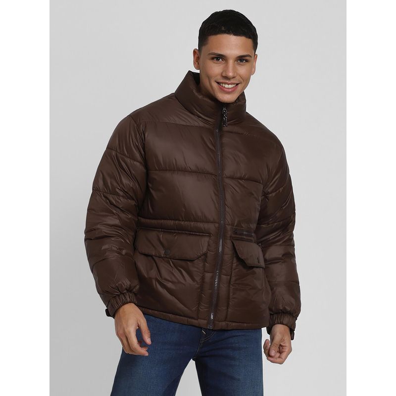 American Eagle Ae Brown Puffer Jacket (XS)