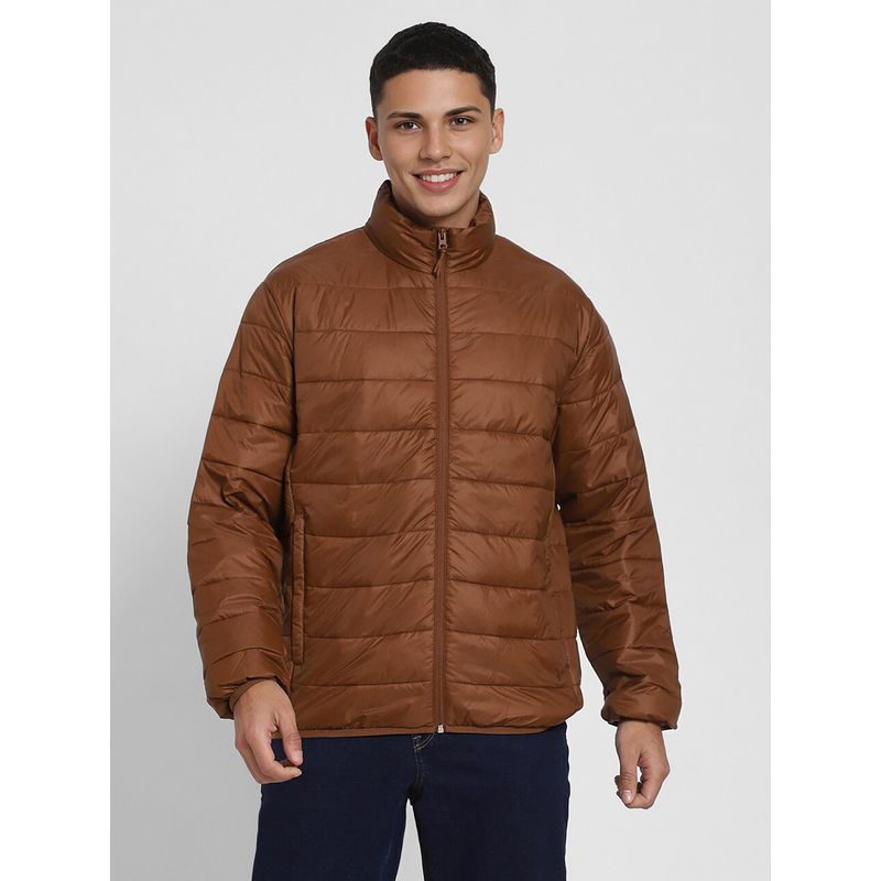 American Eagle Ae Lightweight Brown Puffer Jacket (XS)