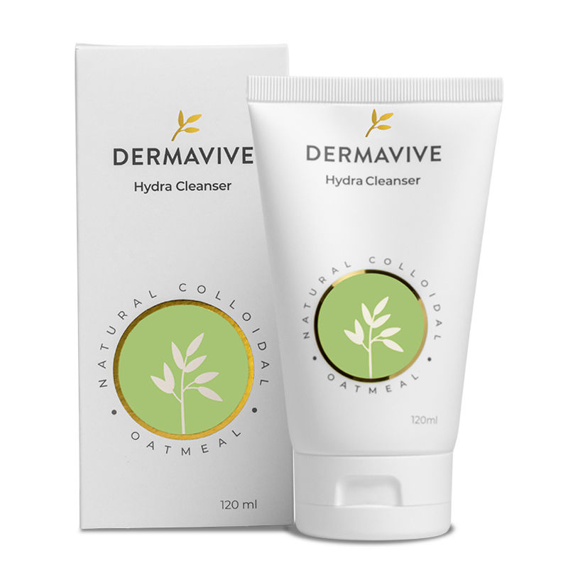 Dermavive Hydra Cleanser Hydrating Face Wash For All Skin Types With Colloidal Oatmeal & Glycerin