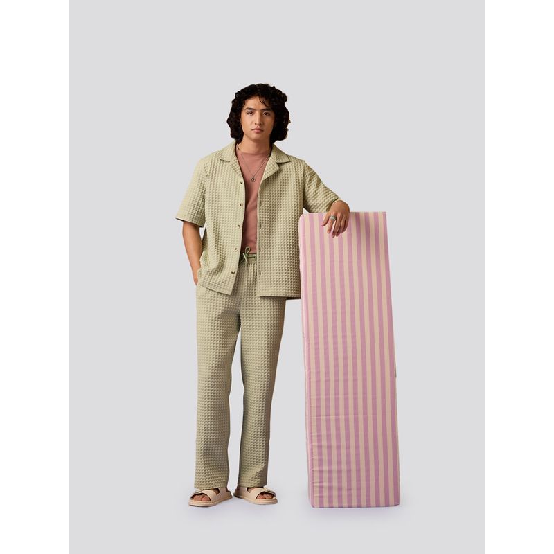 Muvazo Cabana Opulence Green Apple Shirt and Pants (Set of 2) (XS)