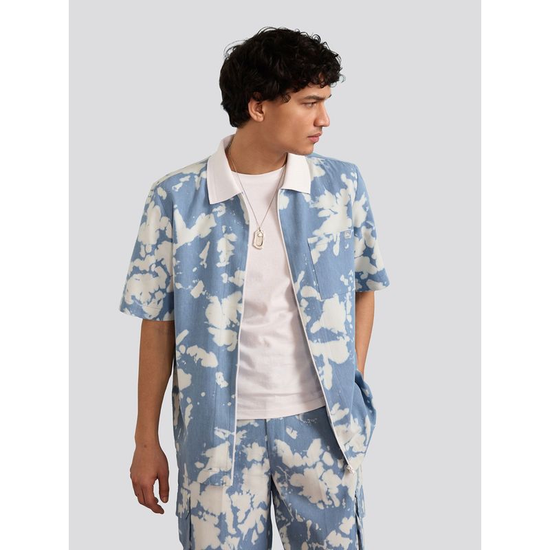 Muvazo Acidic Aura Zip Up Shirt (L)