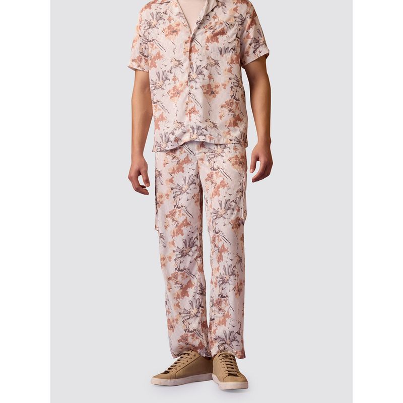 Muvazo Floral Odyssey Pants Peach (XS)