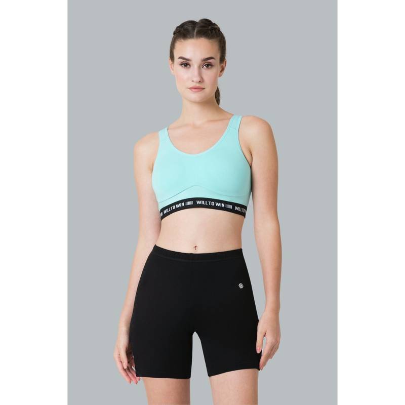 Van Heusen Proactive Women Anti Bacterial & Wireless Sports Bra - Aruba Blue (S)
