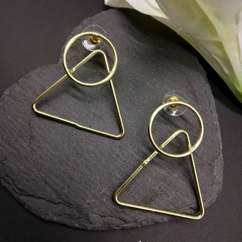 Toniq Gold Geometric Drop Earrings Buy Toniq Gold Geometric Drop