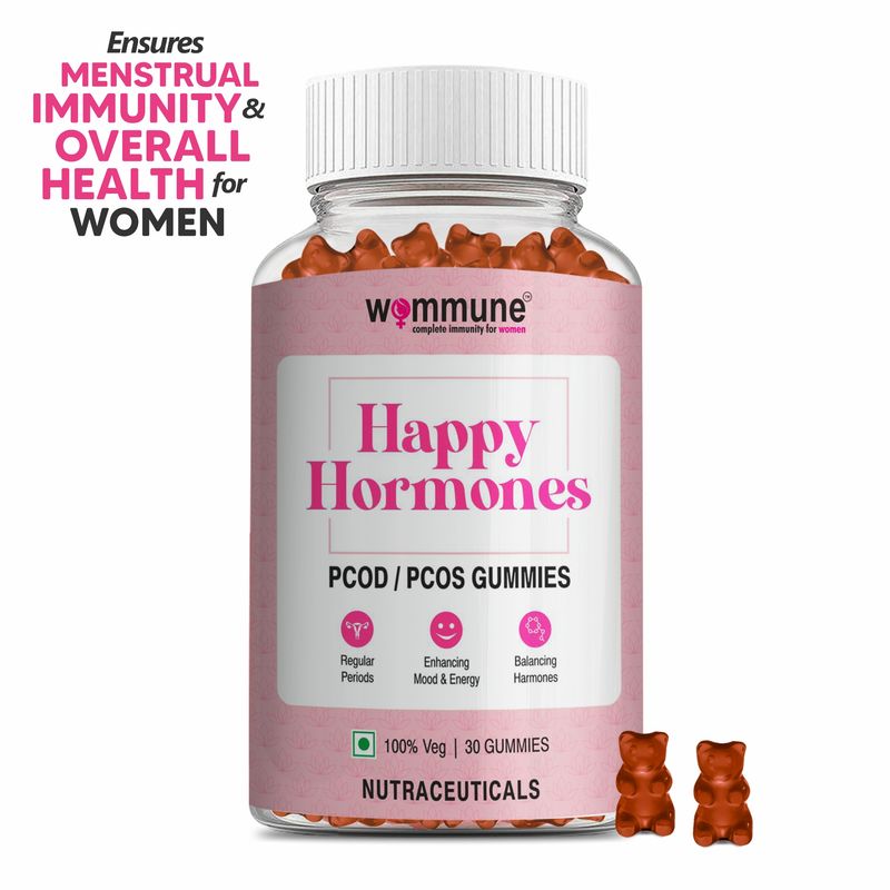 Wommune Happy Hormones PCOD / PCOS Gummies Buy Wommune Happy Hormones