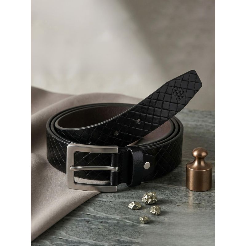 Bonjour Modern Men's Pure Leather Belt-Black (36)