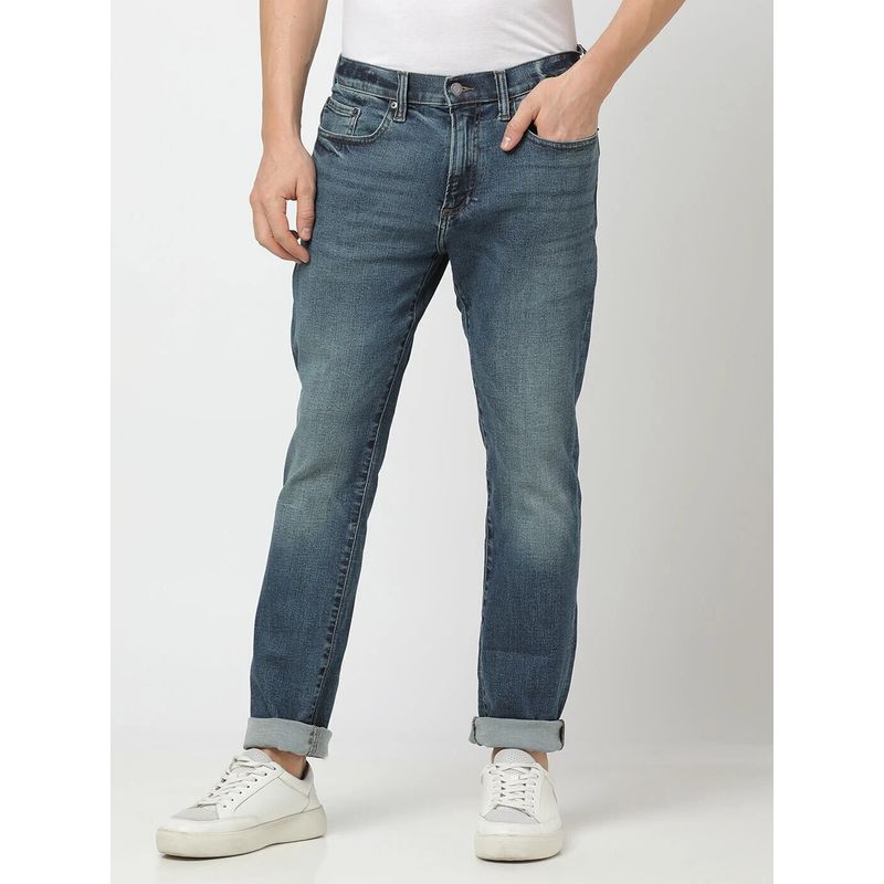 GAP Men Blue Mid-Rise Skinny Jeans (30/32)