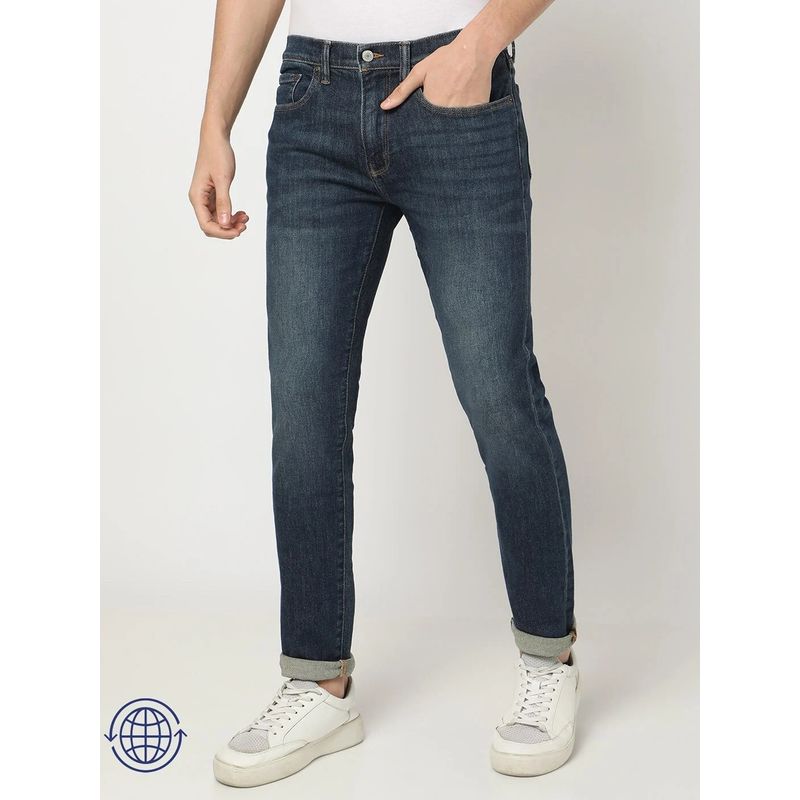 GAP Men Blue Mid-Rise Skinny Fit Jeans (30/32)