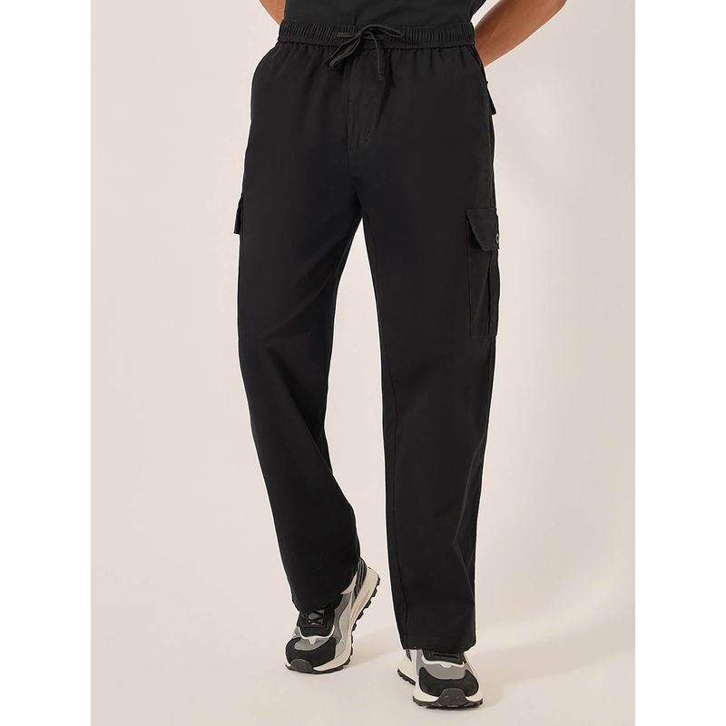Styli Men Oversize Cotton Cargo Woven Trackpant (M)