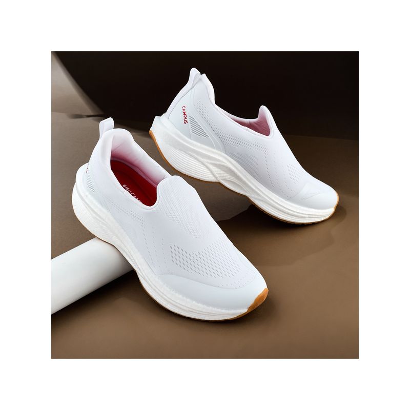 Campus STAKU White Men Walking Shoes (UK 9)
