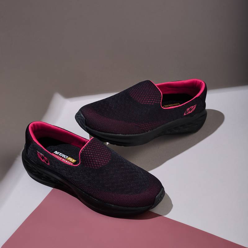 Campus MERMAID ADV Black Women Walking Shoes (UK 5)
