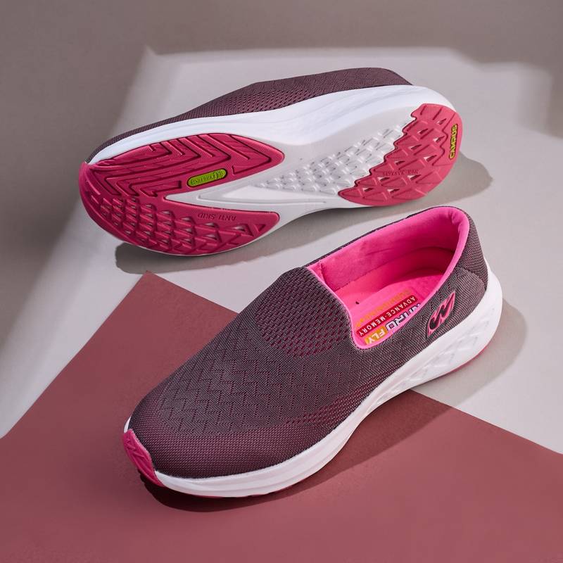 Campus MERMAID ADV Pink & Grey Women Walking Shoes (UK 5)