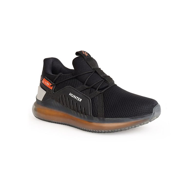 JQR HUNTER Black Men Running Shoes (UK 9)
