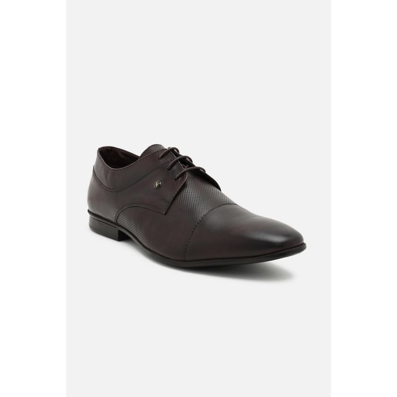 Van Heusen Men Brown Lace Up Derbies (UK 8)
