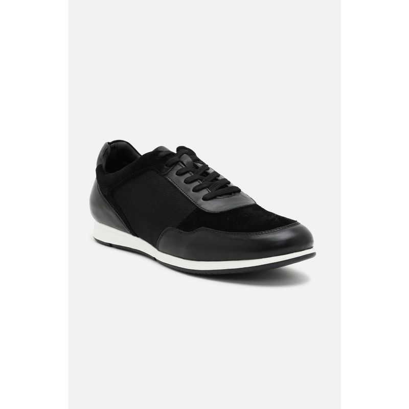 Van Heusen Men Black Lace Up Sneakers (UK 7)