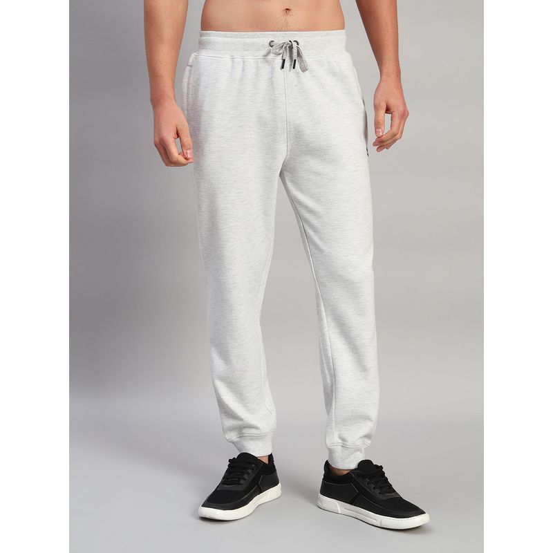 Cantabil Men Regular Fit Grey Joggers (M)