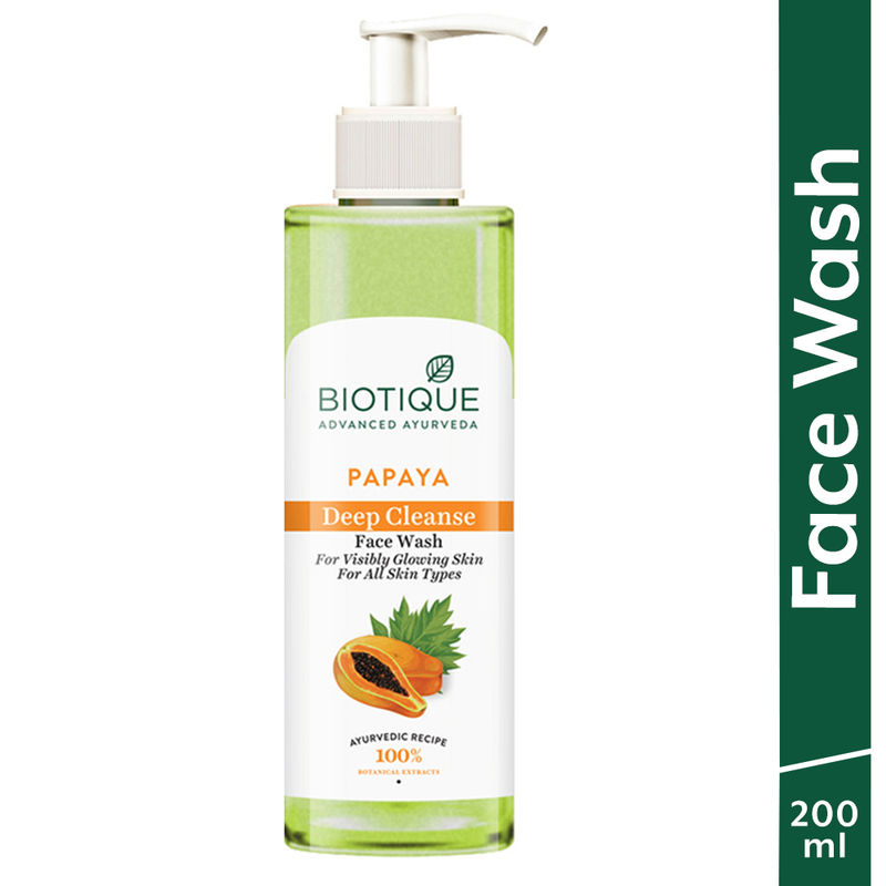 Biotique Bio Papaya Visibly Flawless Face Wash For All Skin Types