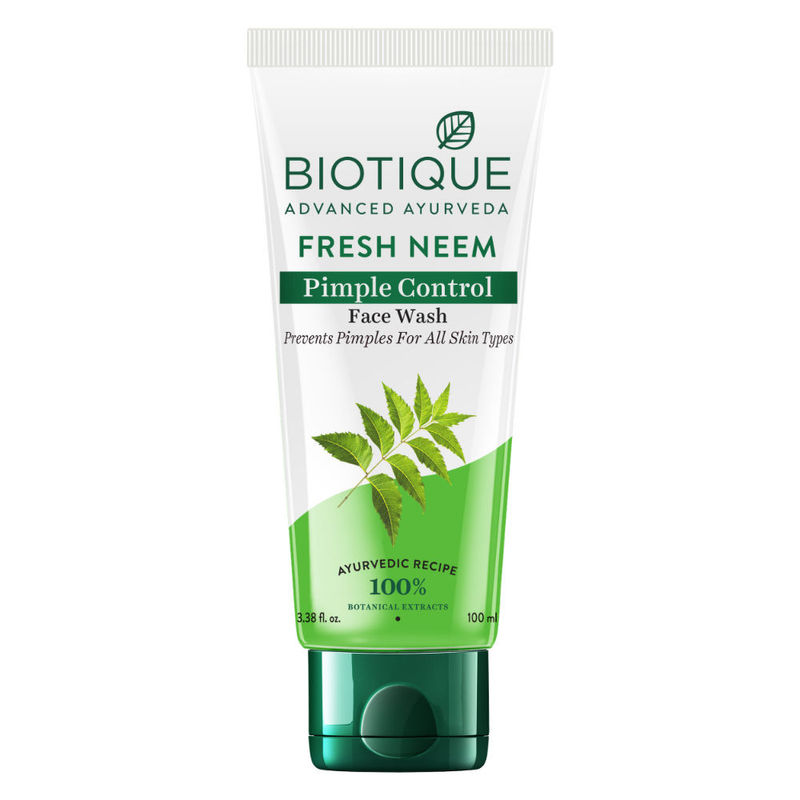 Biotique Fresh Neem Purifying Face Wash Prevents Pimples For All Skin Types (Pimple Control)