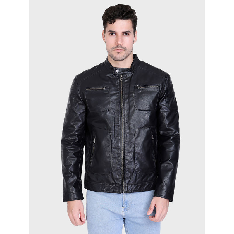 Justanned Patch Pocket Leather Jacket (M)