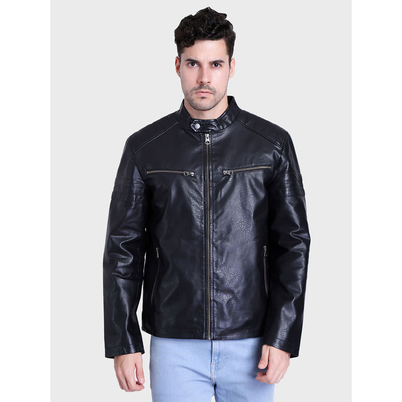Justanned Double Zip Leather Jacket (M)