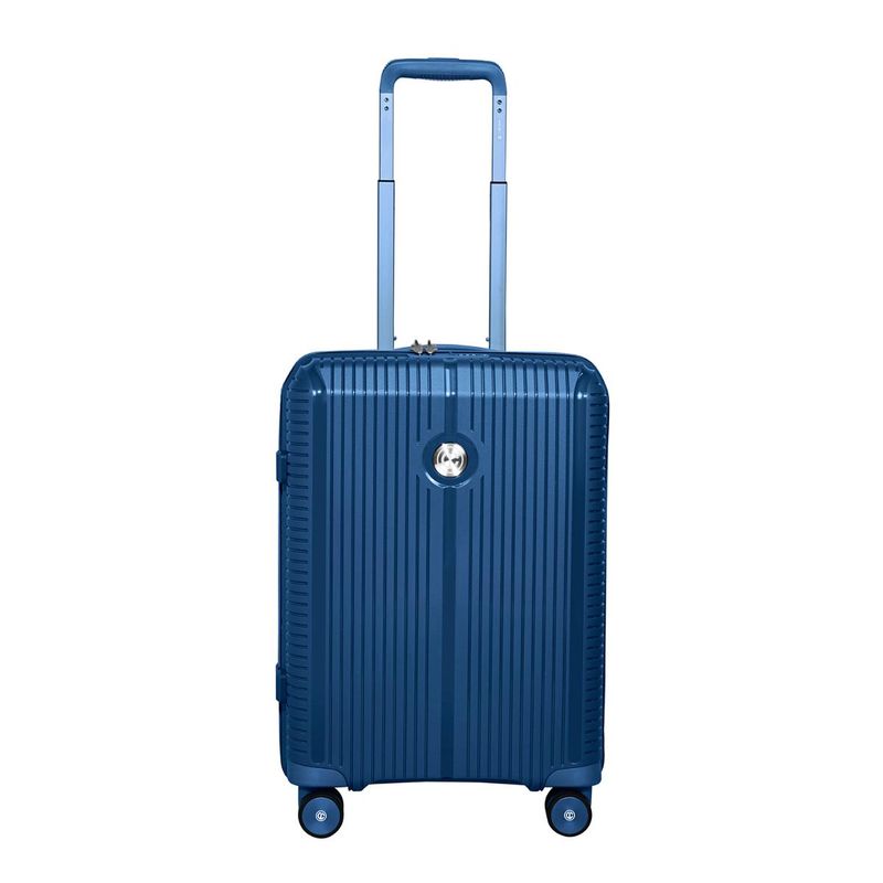 CARLTON Blue Gemma Cabin 360degree 8 Wheels Trolley Bag (S)