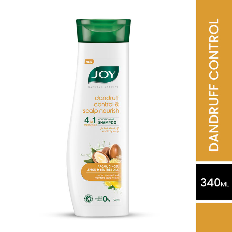 Joy Natural Actives Dandruff Control & Scalp Nourish 4-In-1 Conditioning Shampoo