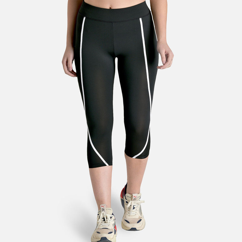 Makclan Curvy Capri Sports Legging - Black (M)