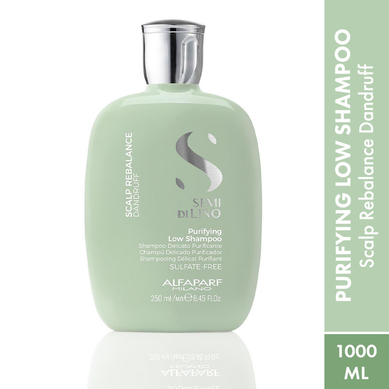 ALFAPARF MILANO Semi Di Lino Scalp Rebalance Purifying Low Shampoo - Anti Dandruff For All Scalps