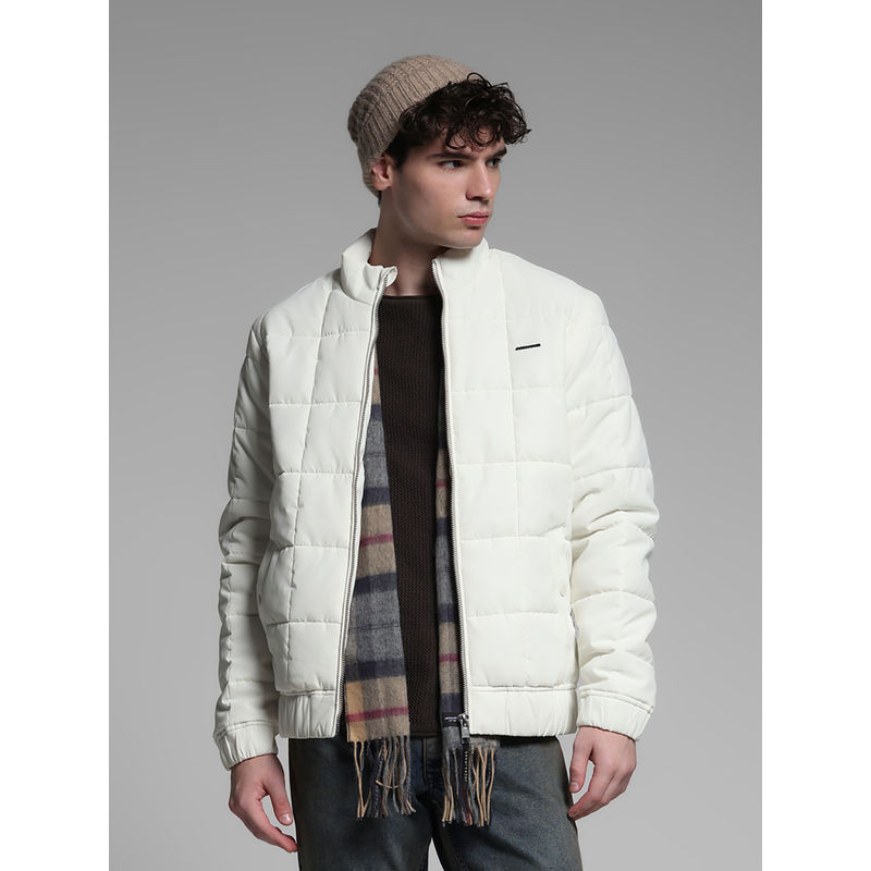 Jack & Jones Jack and Jones White Regular Fit Quilted Jacket (M)