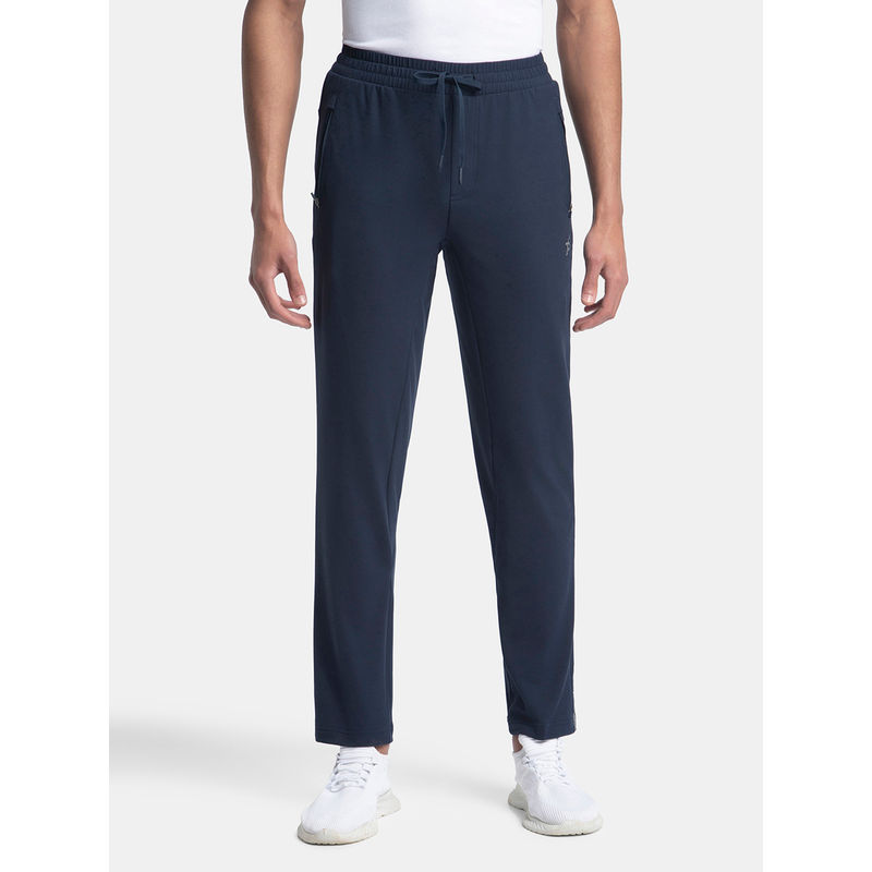 Jockey SP16 Men Soft Touch Microfiber Elastane Active Wear Trackpants - Navy (M)