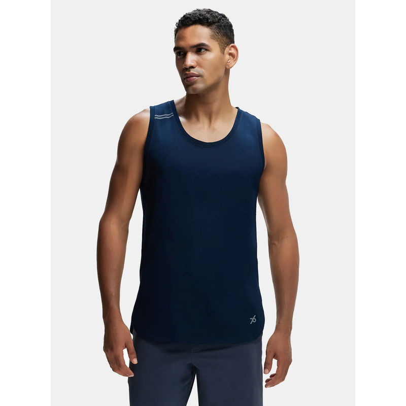 Jockey MV06 Men Super Combed Cotton Solid Active Wear Tank Top - Navy (S)