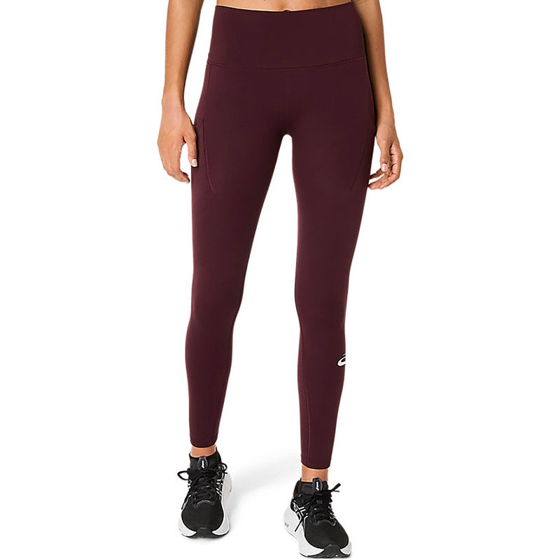 ASICS Women's Dark Wine Currant Road Seamless Tight (S)
