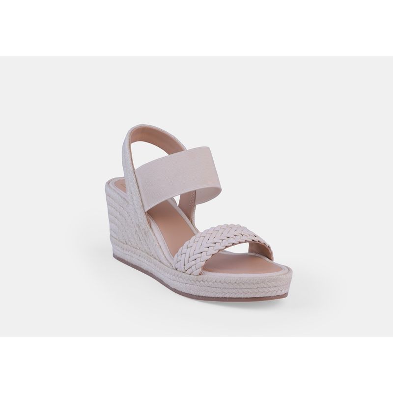 Heel Your Sole Peggy Off White Espadrille Wedges (EURO 37)