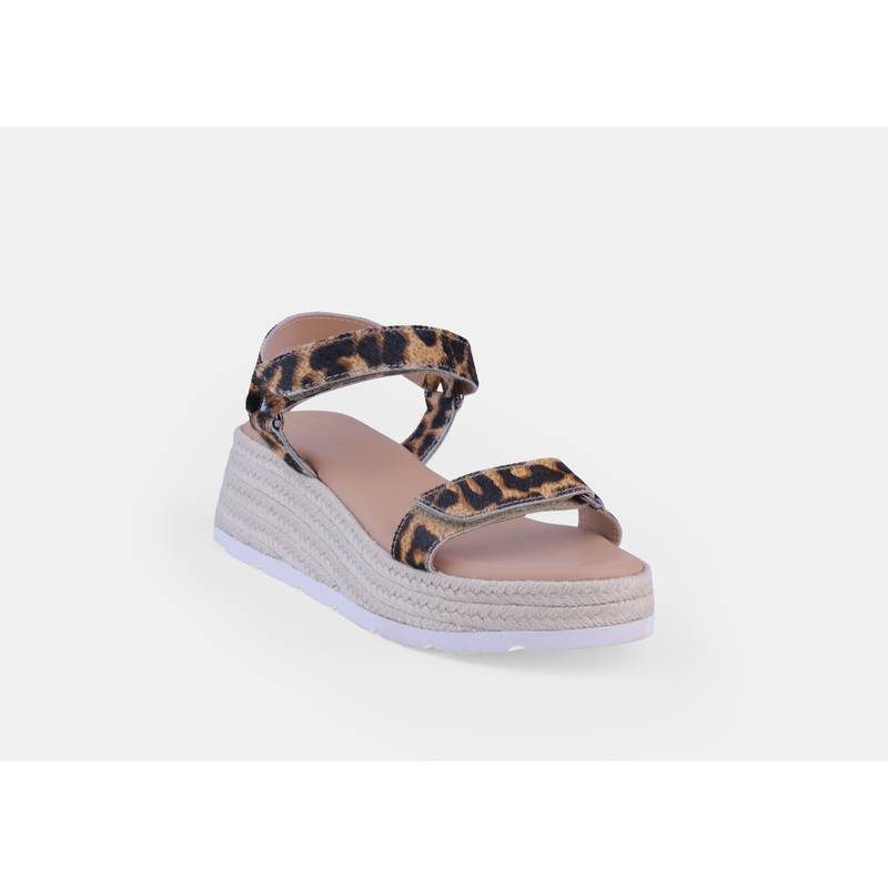 Heel Your Sole Teddy Tan Black Espadrille Wedges (EURO 41)