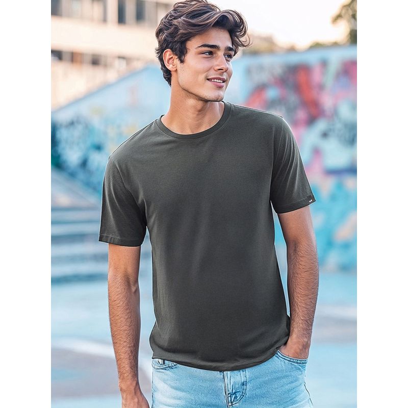 Bewakoof Men's Grey T-shirt (M)