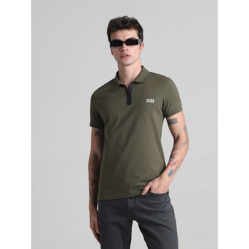 Jack & Jones Green Slim Fit Polo T-Shirt (M)