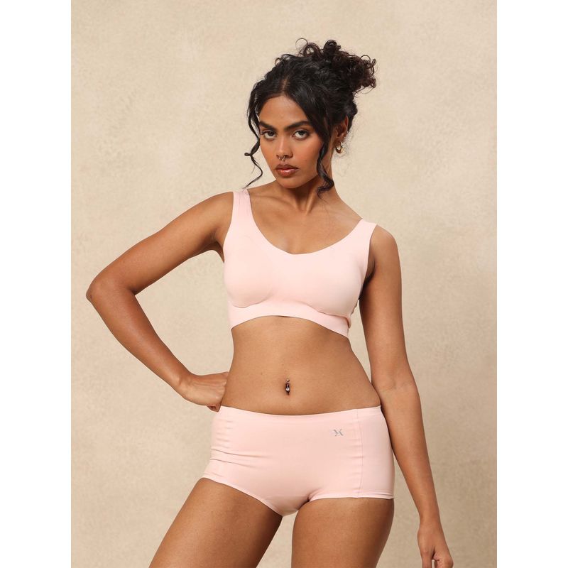 Krvvy Seamless Ultrasoft Padded Bralette With Removable Cups Bra (L)