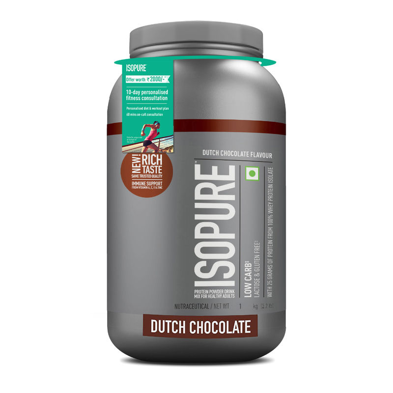 Isopure Low Carb Whey Protein Isolate Powder - Dutch Chocolate