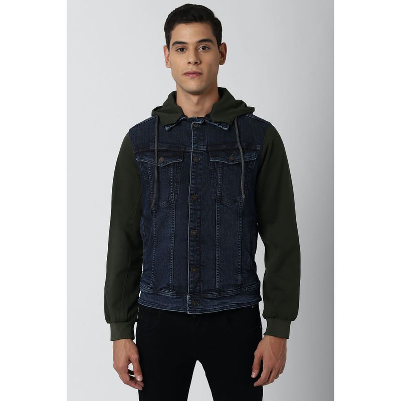 Peter England Jeans Navy Jacket (XL)