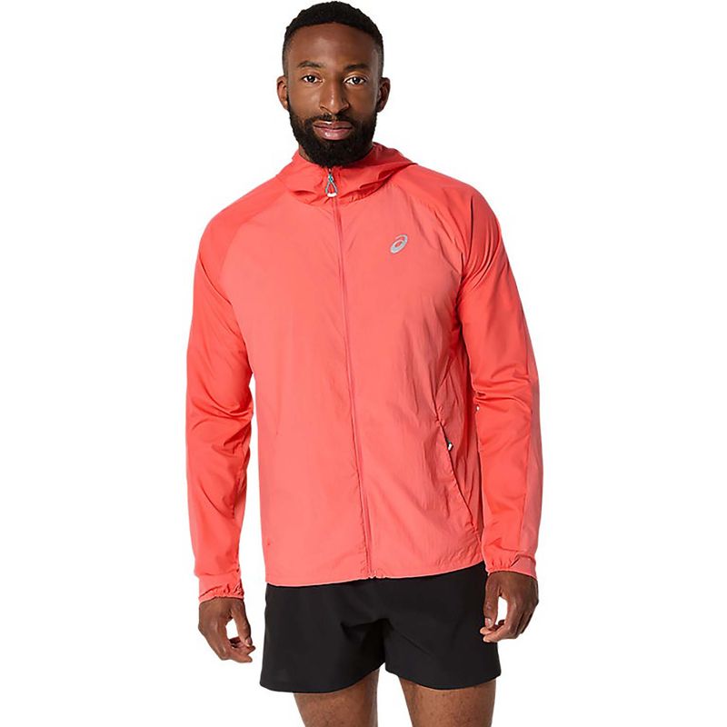 ASICS Road Packable Jacket - Coral (S)