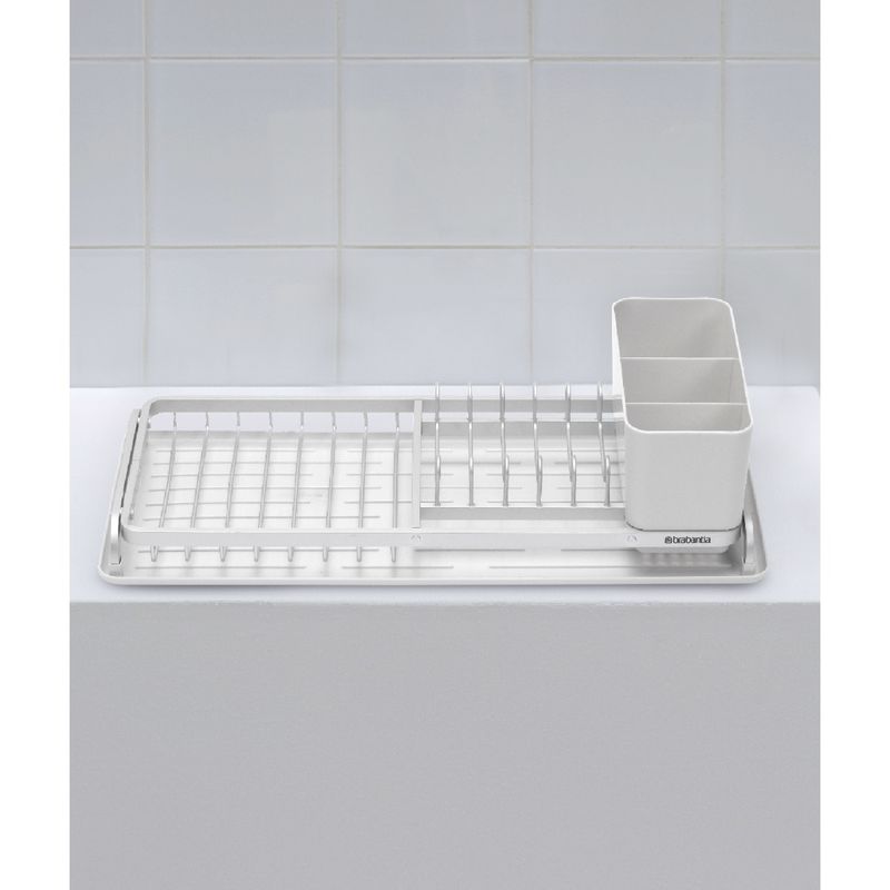 Brabantia Dish Washing And Organising Compact Dish Drying Rack, Light